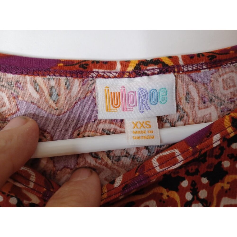 Lularoe XXS Irma Shirt Colorful NWT - Picture 4 of 6